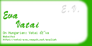 eva vatai business card